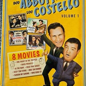 #0676+ Abbott and Costello Volume 1 DVD Set - Vibrant Yellow Cover